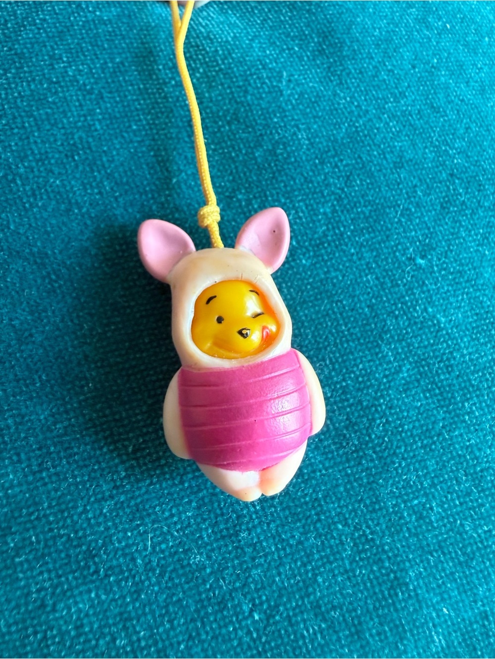 Cute Disney Winnie the Pooh in a Piglet Costume Peek-a-Pooh Phone/Bag Charm